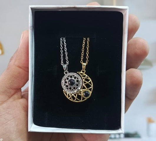 Collar de Pareja Sol y Luna